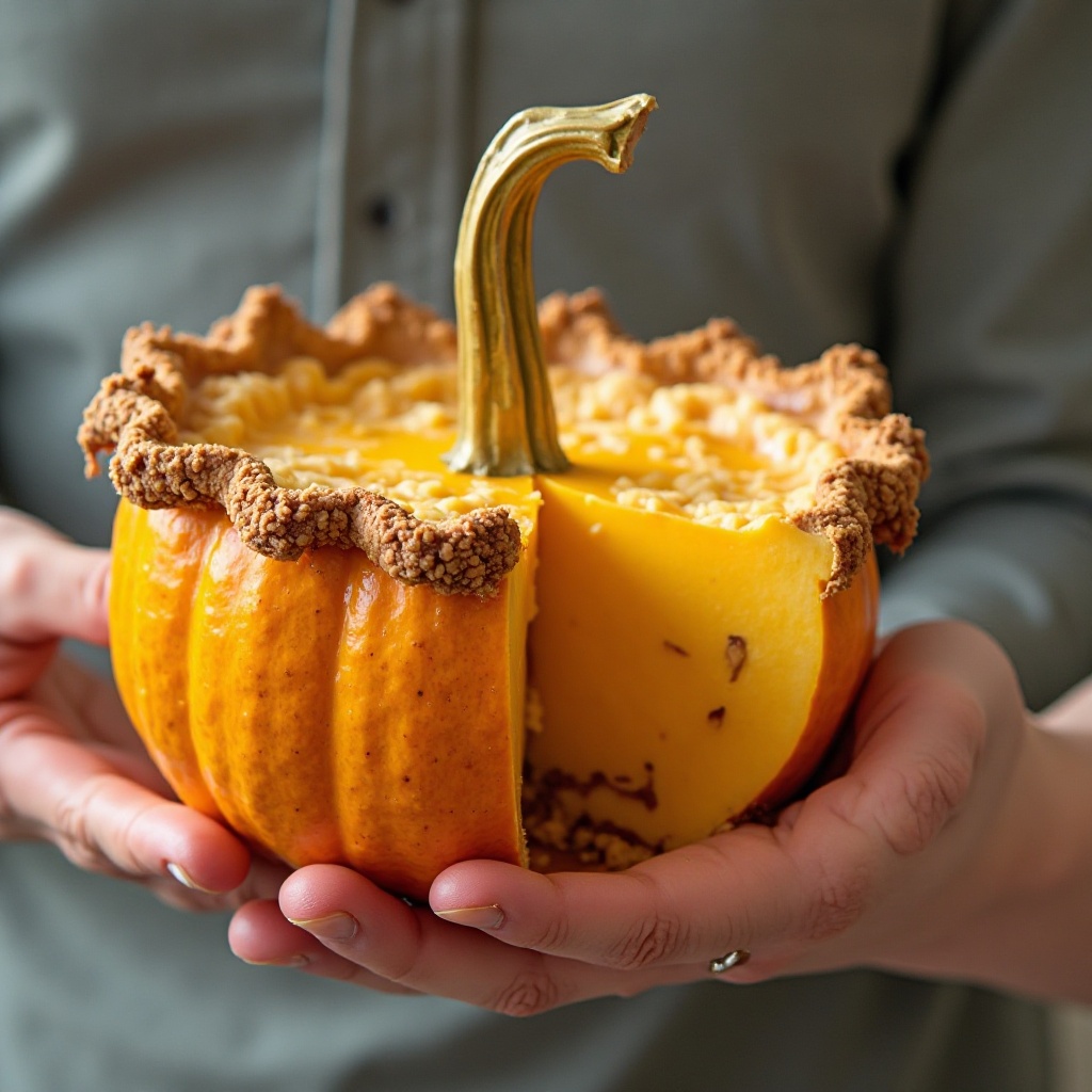 Pastel de calabaza individual