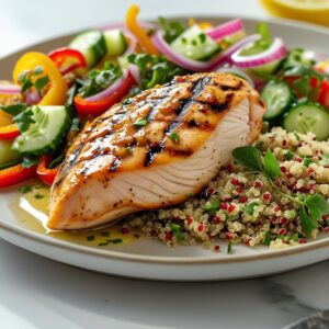 Pechuga de Pollo a la Plancha con Ensalada de Quinoa