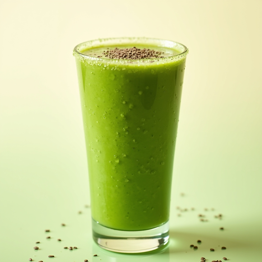 Smoothie Verde de Espinaca y Aguacate