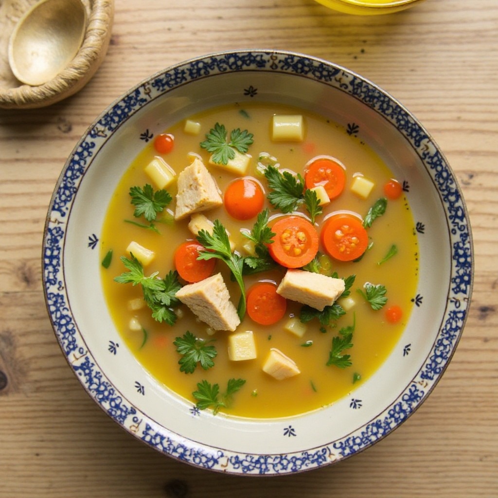Sopa de Pollo y Verduras